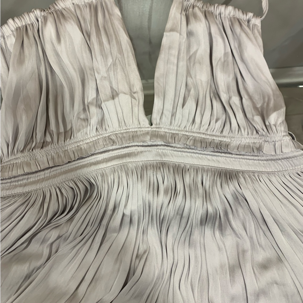 ResetbyJane Miranda dress in silver brand new.